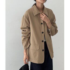 Magaret brand Tan Button Detail Jacket - Size M